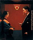 Jack Vettriano a letter of Consequence painting